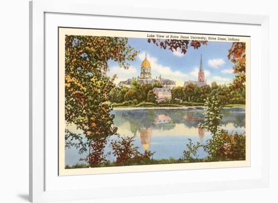 Lake View, Notre Dame, Indiana-null-Framed Art Print