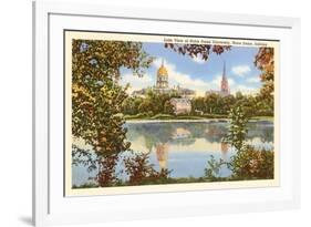 Lake View, Notre Dame, Indiana-null-Framed Art Print