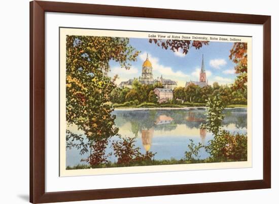 Lake View, Notre Dame, Indiana-null-Framed Art Print