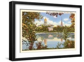 Lake View, Notre Dame, Indiana-null-Framed Art Print