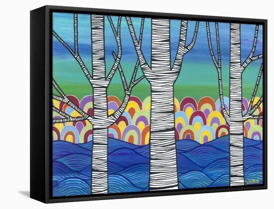 Lake View-Carla Bank-Framed Stretched Canvas