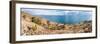 Lake viewed from an island, Lake Titicaca, Taquile Island, Peru-null-Framed Photographic Print