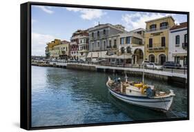 Lake Voulismeni, Agios Nikolaos, Crete, Greek Islands, Greece-Michael Runkel-Framed Stretched Canvas