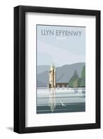 Lake Vynwry (Welsh Language) - Dave Thompson Contemporary Travel Print-Dave Thompson-Framed Giclee Print