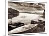 LAKE W BOATS-null-Mounted Art Print