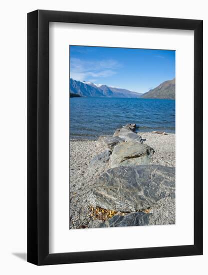 Lake Wakatipu at Queenstown, Otago, South Island, New Zealand, Pacific-Matthew Williams-Ellis-Framed Photographic Print