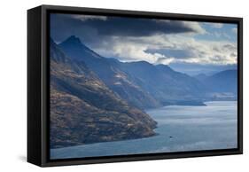 Lake Wakatipu from Kelvin Heights Near Queenstown, New Zealand's South Island-Sergio Ballivian-Framed Stretched Canvas