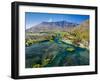 Lake Wakatipu, Kawarau River, and The Remarkables, Queenstown, South Island, New Zealand-David Wall-Framed Photographic Print