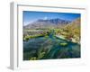 Lake Wakatipu, Kawarau River, and The Remarkables, Queenstown, South Island, New Zealand-David Wall-Framed Photographic Print