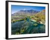 Lake Wakatipu, Kawarau River, and The Remarkables, Queenstown, South Island, New Zealand-David Wall-Framed Photographic Print