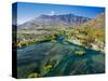 Lake Wakatipu, Kawarau River, and The Remarkables, Queenstown, South Island, New Zealand-David Wall-Stretched Canvas