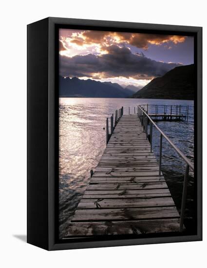 Lake Wakatipu, Queenstown, South Island, New Zealand-Doug Pearson-Framed Stretched Canvas