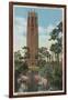 Lake Wales, FL - View of Singing Tower & Flamingos-Lantern Press-Framed Art Print