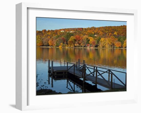 Lake Waramaug, Connecticut, New England, USA-Demetrio Carrasco-Framed Photographic Print