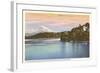 Lake Washington Boulevard and Mt. Rainier, Washington-null-Framed Art Print