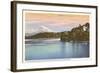 Lake Washington Boulevard and Mt. Rainier, Washington-null-Framed Art Print