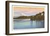 Lake Washington Boulevard and Mt. Rainier, Washington-null-Framed Art Print