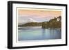 Lake Washington Boulevard and Mt. Rainier, Washington-null-Framed Art Print