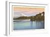 Lake Washington Boulevard and Mt. Rainier, Washington-null-Framed Art Print