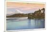 Lake Washington Boulevard and Mt. Rainier, Washington-null-Mounted Art Print