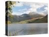 Lake Wastwater with Scafell Pike 3210Ft, and Scafell 3161Ft, Wasdale Valley, Cumbria-James Emmerson-Stretched Canvas