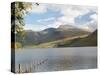 Lake Wastwater with Scafell Pike 3210Ft, and Scafell 3161Ft, Wasdale Valley, Cumbria-James Emmerson-Stretched Canvas