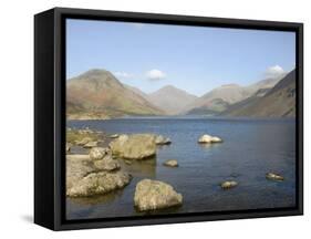 Lake Wastwater with Yewbarrow, Great Gable, Lingmell, Lake District National Park-James Emmerson-Framed Stretched Canvas