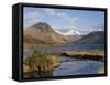 Lake Wastwater, Yewbarrow, Great Gable and Lingmell, Wasdale, Lake District National Park, Cumbria,-James Emmerson-Framed Stretched Canvas