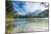 Lake Weissensee surrounded by woods with the Alps in the background, Biberwier, Carinthia, Tyrol, A-Roberto Moiola-Mounted Photographic Print