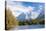 Lake Weissensee surrounded by woods with the Alps in the background, Biberwier, Carinthia, Tyrol, A-Roberto Moiola-Stretched Canvas