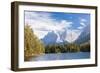 Lake Weissensee surrounded by woods with the Alps in the background, Biberwier, Carinthia, Tyrol, A-Roberto Moiola-Framed Photographic Print