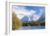 Lake Weissensee surrounded by woods with the Alps in the background, Biberwier, Carinthia, Tyrol, A-Roberto Moiola-Framed Photographic Print