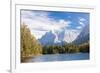 Lake Weissensee surrounded by woods with the Alps in the background, Biberwier, Carinthia, Tyrol, A-Roberto Moiola-Framed Photographic Print