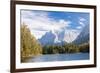 Lake Weissensee surrounded by woods with the Alps in the background, Biberwier, Carinthia, Tyrol, A-Roberto Moiola-Framed Photographic Print