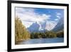 Lake Weissensee surrounded by woods with the Alps in the background, Biberwier, Carinthia, Tyrol, A-Roberto Moiola-Framed Photographic Print