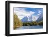 Lake Weissensee surrounded by woods with the Alps in the background, Biberwier, Carinthia, Tyrol, A-Roberto Moiola-Framed Photographic Print