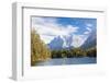 Lake Weissensee surrounded by woods with the Alps in the background, Biberwier, Carinthia, Tyrol, A-Roberto Moiola-Framed Photographic Print