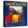 Lake Wenatchee Apple Label - Cashmere, WA-Lantern Press-Stretched Canvas