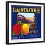 Lake Wenatchee Apple Label - Cashmere, WA-Lantern Press-Framed Art Print