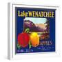 Lake Wenatchee Apple Label - Cashmere, WA-Lantern Press-Framed Art Print