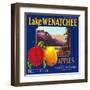 Lake Wenatchee Apple Label - Cashmere, WA-Lantern Press-Framed Art Print