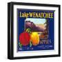 Lake Wenatchee Apple Label - Cashmere, WA-Lantern Press-Framed Art Print