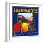 Lake Wenatchee Apple Label - Cashmere, WA-Lantern Press-Framed Art Print