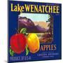 Lake Wenatchee Apple Label - Cashmere, WA-Lantern Press-Mounted Art Print