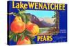 Lake Wenatchee Pear Label-null-Stretched Canvas