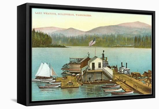 Lake Whatcom, Bellingham, Washington-null-Framed Stretched Canvas