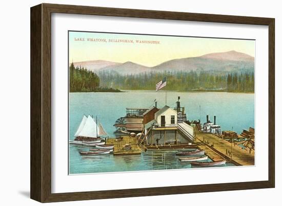 Lake Whatcom, Bellingham, Washington-null-Framed Art Print