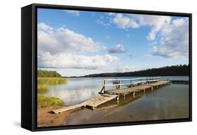 Lake Wigry, Wigry National Park, Poland, Europe-Christian Kober-Framed Stretched Canvas