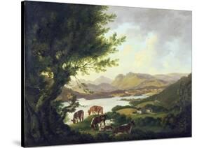 Lake Windemere-Julius Caesar Ibbetson-Stretched Canvas