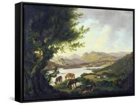 Lake Windemere-Julius Caesar Ibbetson-Framed Stretched Canvas